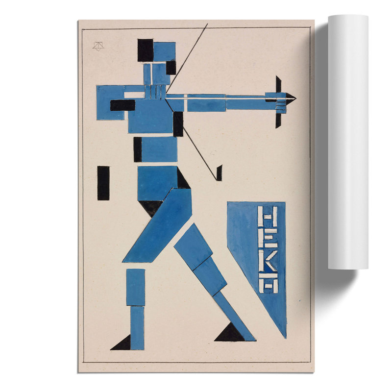 Archer by Theo Van Doesburg - No Frame Painting, 42cm H x 30cm W x 0.1cm D