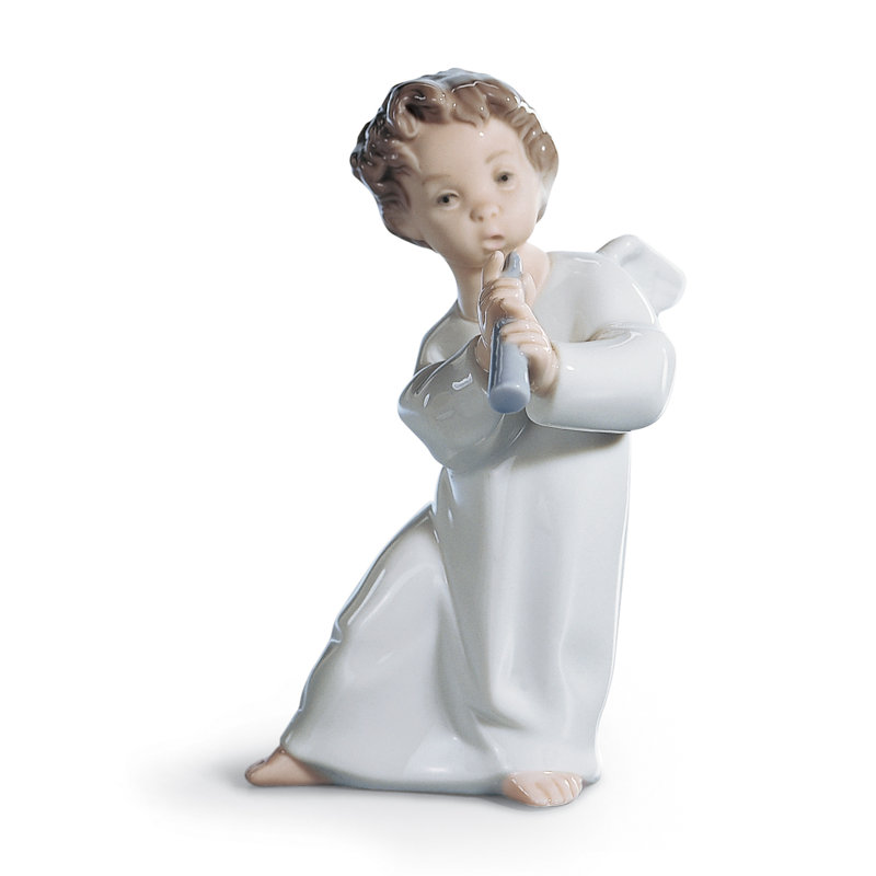 Figurine ange avec flûte