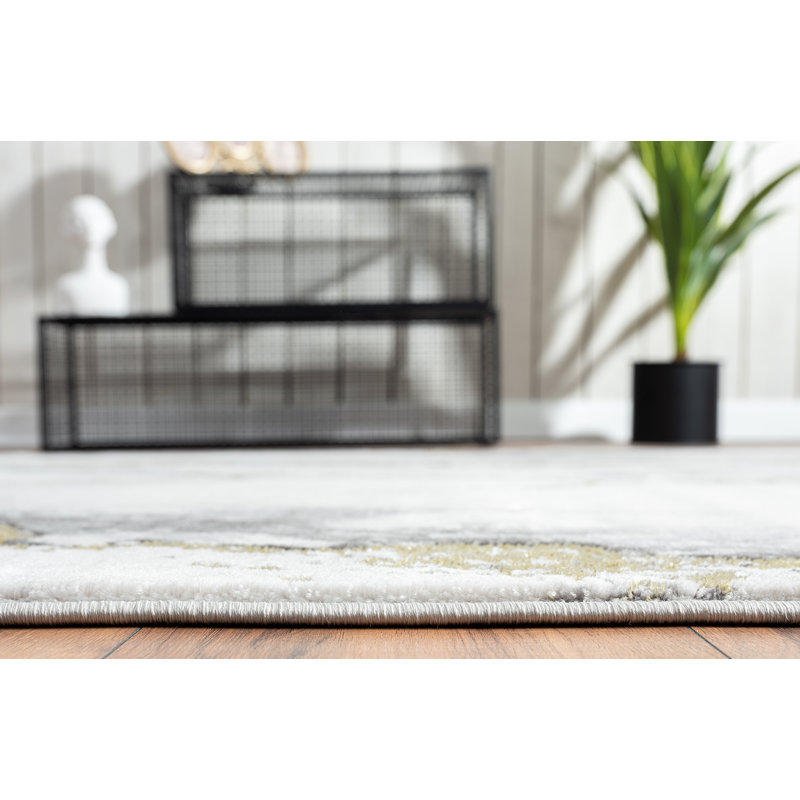 Mickleson Abstract Indoor Rug, Rectangle 9' x 12'