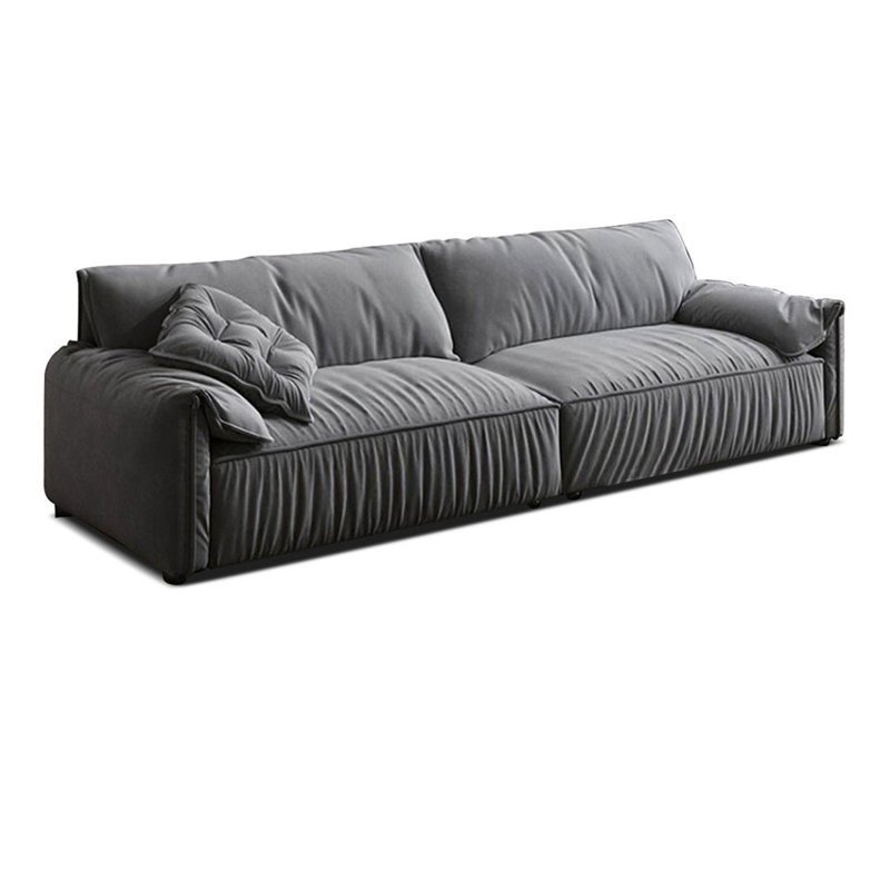 Canapé modulaire en polyester 110,24 po gris, 110.24"*39.37*31.5"