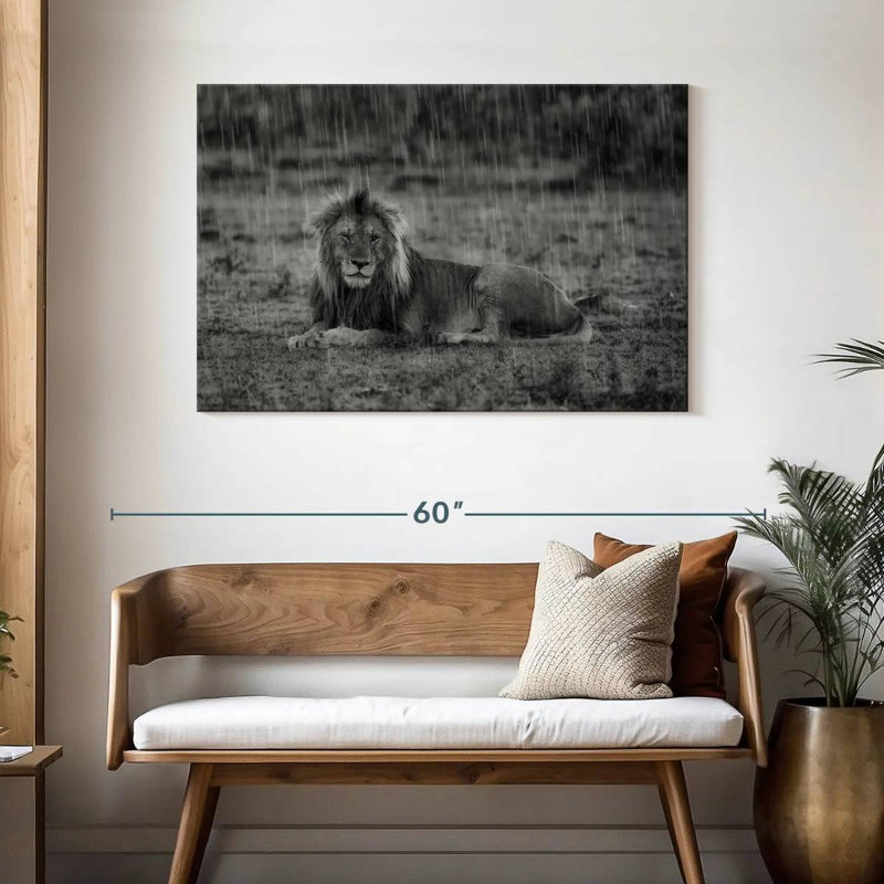 Corbeau lion safari Crowle, H 30 po x l 45 po