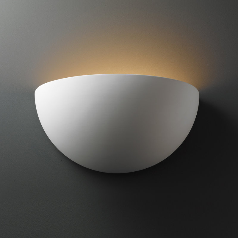 Julias 2 - Light Flush Mounted Sconce, 10" H x 20" W x 8" D, Yes, Bisque