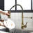 Commercial Kitchen Faucet With Pull Down Sprayer, Single Handle Single Lever Kitchen Sink Faucet-116628595