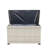 Wicker Patio Furniture Storage Box (Grey )