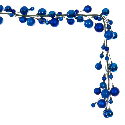 Vickerman 6' Blue Ball Branch Garland.