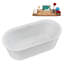 Baignoire de trempage autoportante avec plateau 59 "avec drain interne Streamlin-102216305