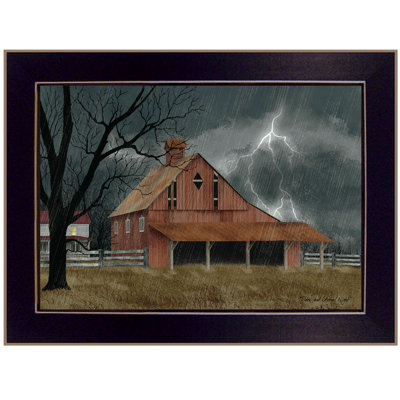 Dark and Stormy Night Framed Wall Art for Living Room, Home Wall Décor Framed Print by Billy Jacobs