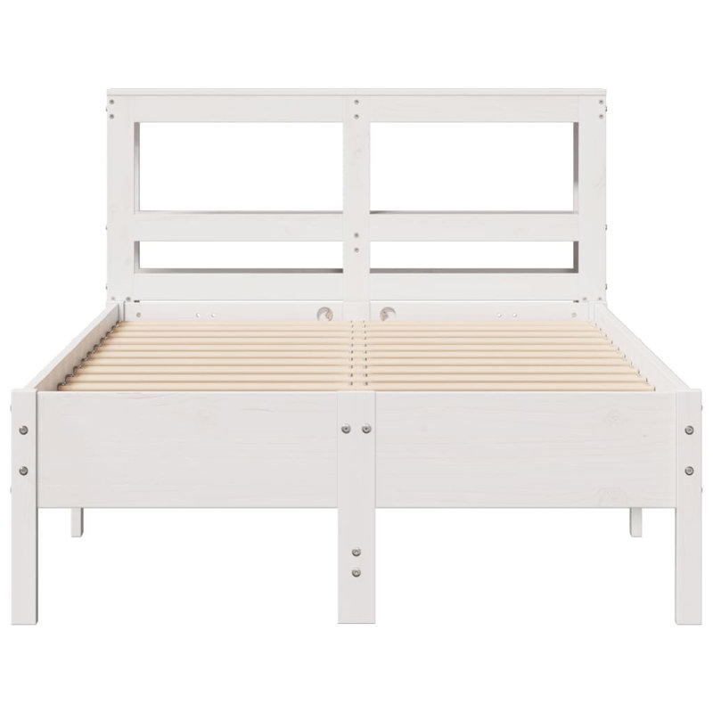 Bromley Bed, White, European Single (90 x 200cm)