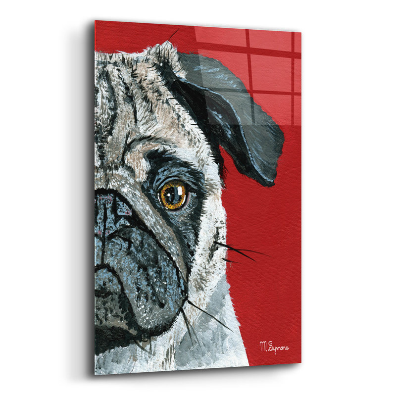 «Pug A Boo» par Melissa Symons, H 24 po x l 16 po