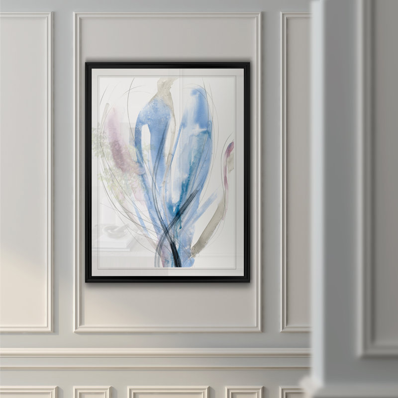 «Azure Vortex II», reproduction d'art sur toile, H 18,5 po x l 24,5 po x P 1,5 po, Cadre noir