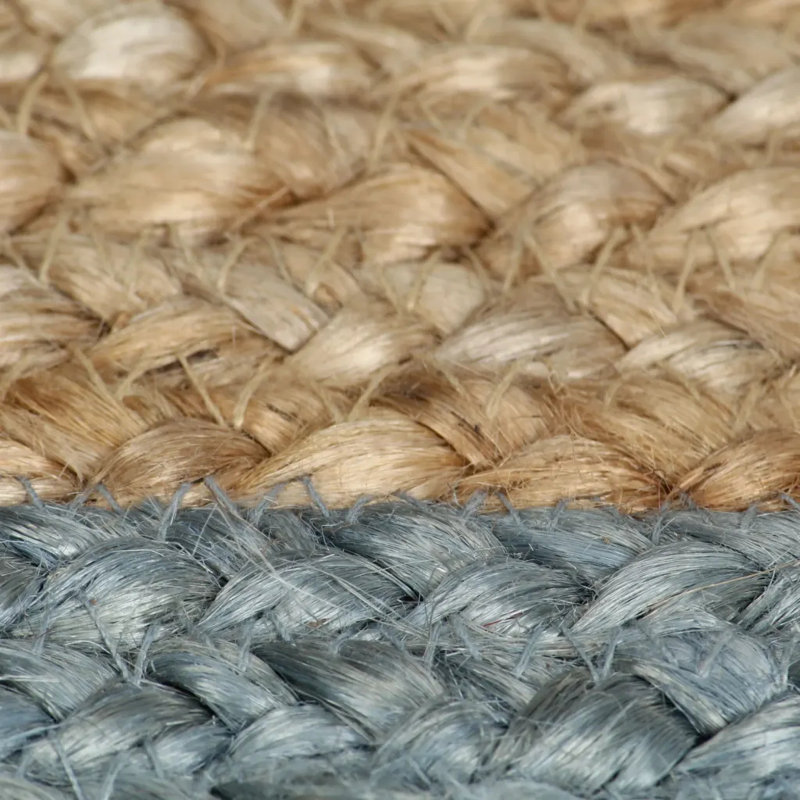 Glendive Hand Braided Blue/Brown Rug, Round 240cm