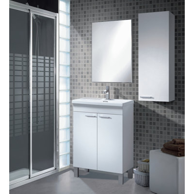 Nostrand 50cm Single Bathroom Vanity Base Only in White