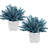 2-Piece Faux Blue Eucalyptus Artificial Plants
