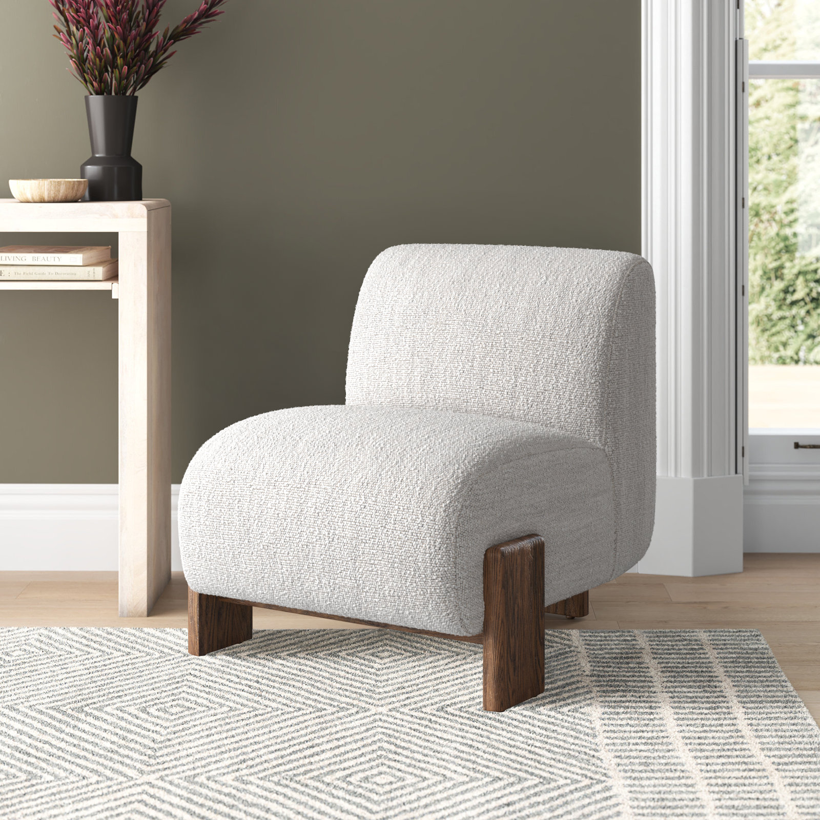 Ivory Polyester Blend