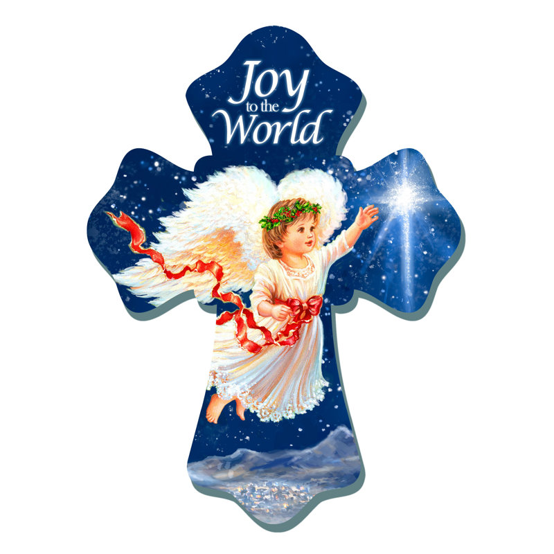 Joy to the World Wooden Cross