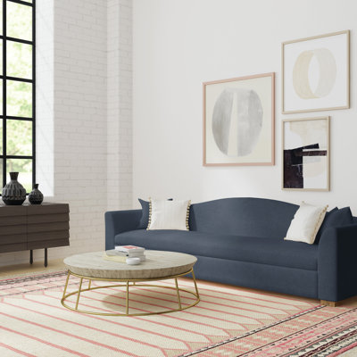 Horatio Camelback Taper Curved-Arm Sofa