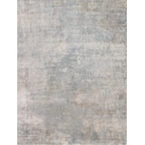Abstract Handmade Silk Silver/Gray Area Rug