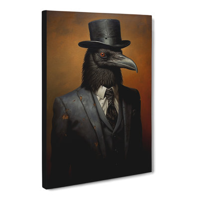 Crow In A Suit No.2 - Print on Canvas