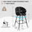25" Swivel Upholstered Counter Height Bar Stools-2083223564