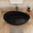 Fslefay 65'' Terrazzo Freestanding Deep Soaking Bathtub, Speckled Solid Surface Stone Resin Stand Alone Tub with Overflow-125177226