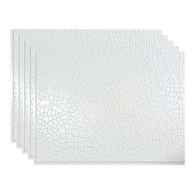 Fasade Safari Vintage Metal Backsplash Panel 15 Sq Ft Kit