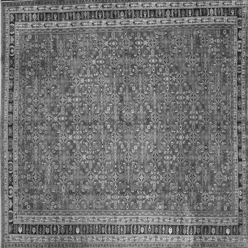 Tapis gris, Carré 7 pi