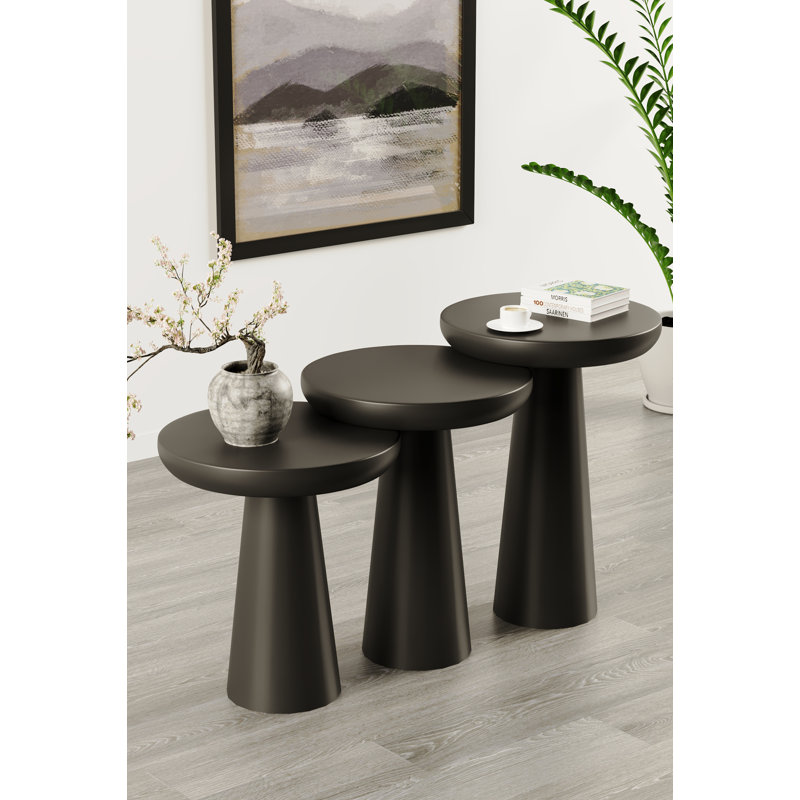 Breisha Solid Wood Coffee Table, Black