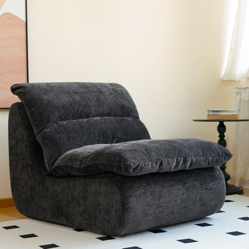 Fabric 82.5cm Reception Sofa, Brown Fabric