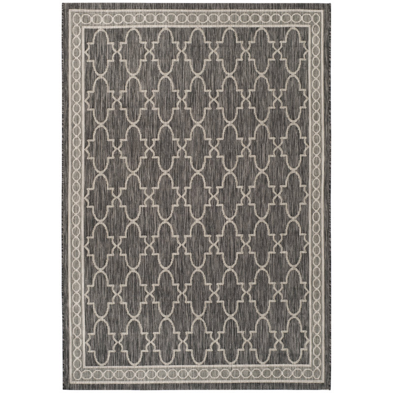 Tapis intérieur / extérieur à motif géométrique Sayde Performance, Rectangle 6 pi 7 po x 9 pi 6 po