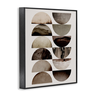 Graphic Curved Shapes Framed Giclee, design by 1x
