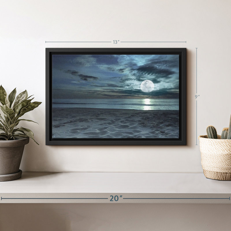 Plage "Impression sur toile Twilight Beach", H 9 po x l 13 po
