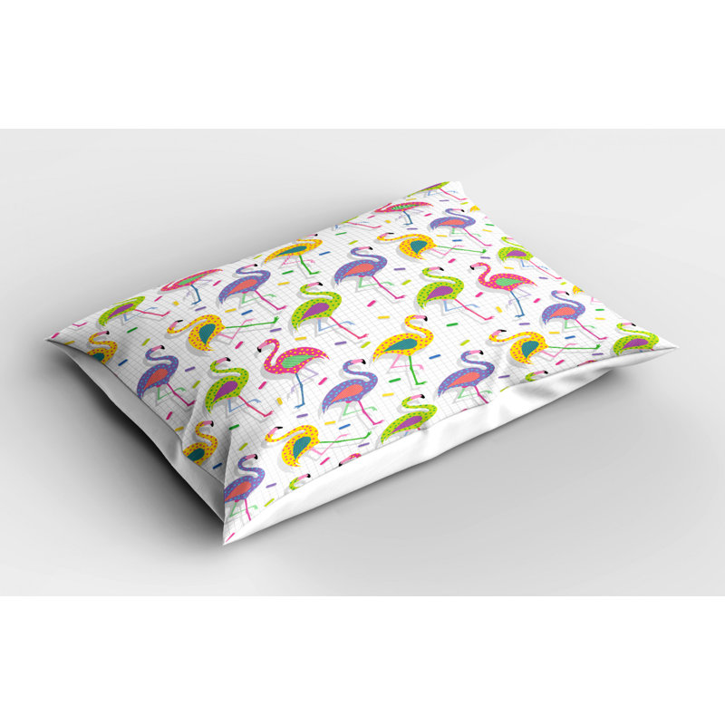 Retro Polyester Geometric Sham Set, King