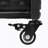 52.8"W Wicker Outdoor Grill Cart With Extended Plastic Wood Table Top, Rolling Kitchen Island On Wheels With Storage Cabinet, For Patio Backyard Garden Poolside, Double Handle Design, Black Brown-648707310