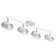 Modern 4 Light Track Lighting 32 Inch, Natural Solid Wood, Flexible Arm,GU10 Bulb Socket,Adjustable Track Heads Light Fixture