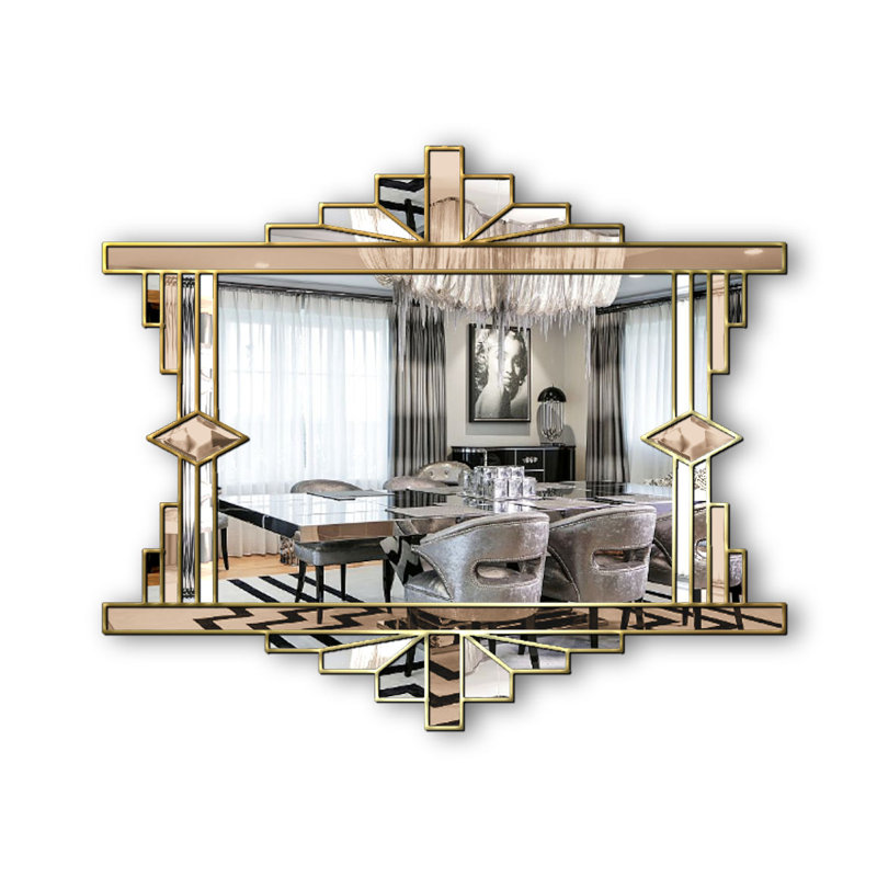Sarina Flat Wall Mirror, Silver