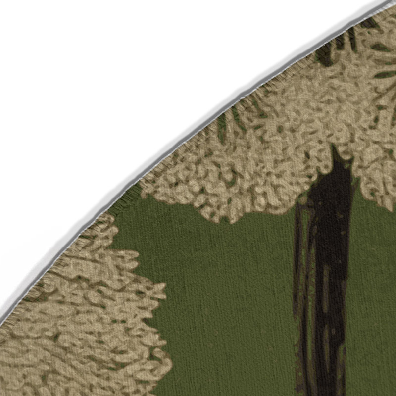 Tapis d'intérieur et d'extérieur brun Botanical