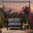50" All-Weather Aluminum Patio Loveseat With Thick Blue Cushions & Black Frame-657312466-657312464