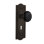 Meadows Plate with Decorative Keyhole and Black Porcelain Door Knob