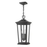 Bromley Museum Black 3 -Bulb 19.3" H Outdoor Hanging Lantern