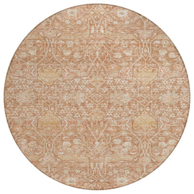 Tapis intérieur / extérieur orange Mila 