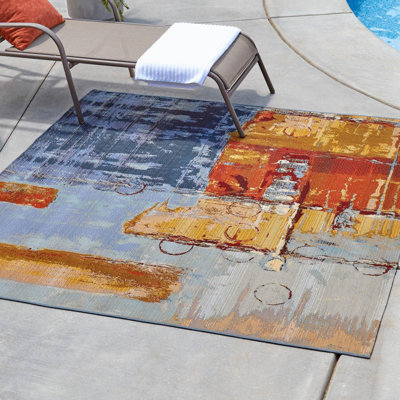 Alice Washable Abstract Indoor / Outdoor Rug