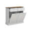 Poubelle en bois manufacturé 10 gallons Alsfeld-90284106-98364404