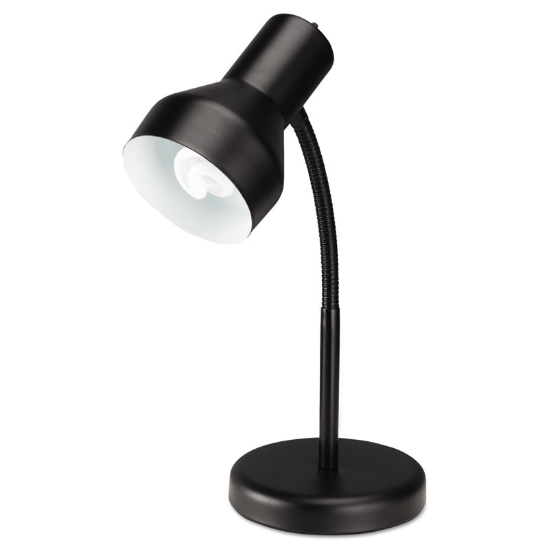 Adjustable Black Metal Gooseneck Task Lamp