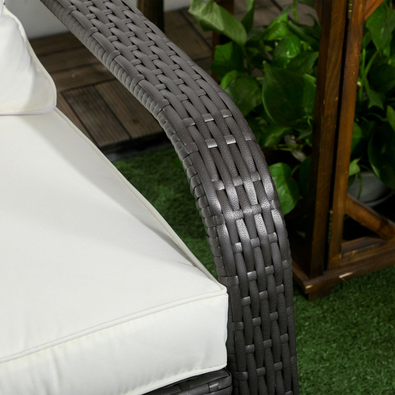 Chaise Adirondack en rotin Neatha