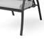 Ensemble de 6 fauteuils inclinables Leki, 1 coussin, gris