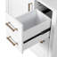 Meuble-lavabo de 30 po avec lavabo en céramique, porte à fermeture en douceur avec tablette intégrée, tiroir profond, tiroir standard, grand tiroir diviseur, grande armoire de rangement pour la salle de bain, design moderne et fonctionnel
