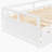 Extending Daybed With Trundle, Wooden Daybed For Extra Sleeping Space And Versatile Home Use, White-271160757