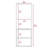 Kingston Rectangle 2-Shelf Medicine Cabinet  White-347370522