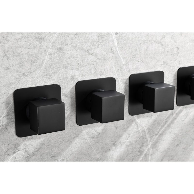 3 Piece Brass Handle Valve - 3/4" Cast Metal 2.25 In. Height Product Shower Volume Control Rust Easy Install