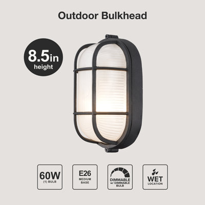 1 - Bulb Outdoor Bulkhead Light
